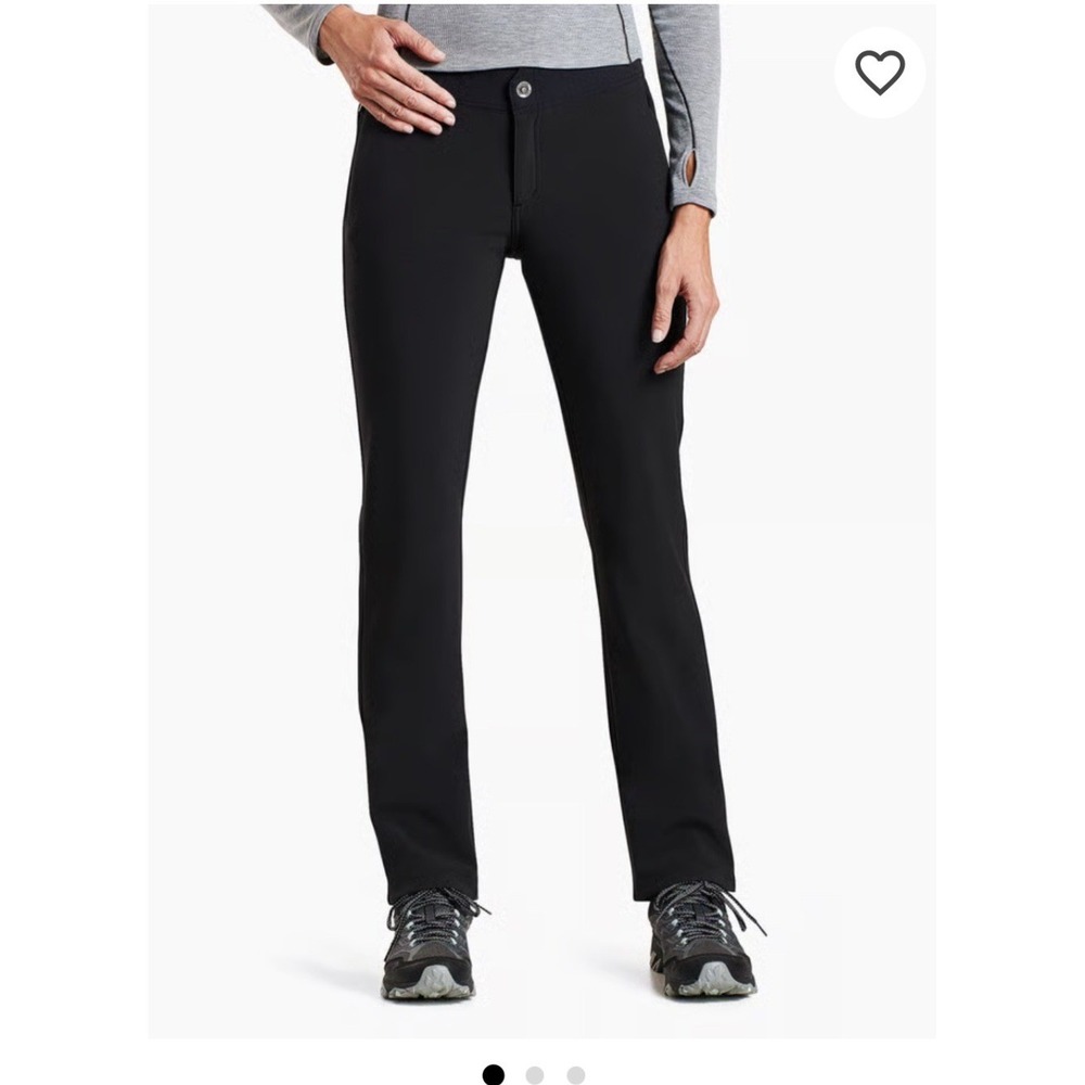 Kuhl Frost Softshell Pants Black Fleece Lined Hiking Outdoor Women 16 Regular